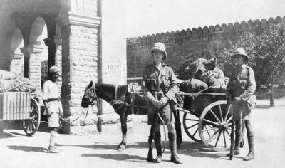 Brits legertransport, Agra, India, 1916-1917 door Unbekannt