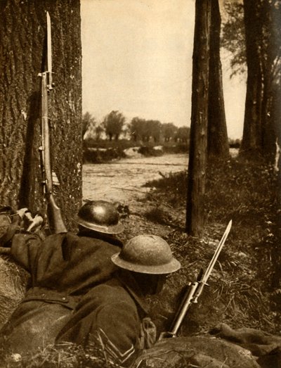 Britse troepen aan het front, Frankrijk, Eerste Wereldoorlog, 1914-1918, 1933 door Unbekannt