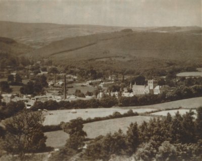 Buckfast Abbey en Dartmoor door Unbekannt