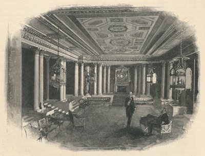 Buckingham Palace: De Marmeren Hal, 1886 door Unbekannt