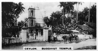 Boeddhistische Tempel, Ceylon, ca. 1925 door Unbekannt