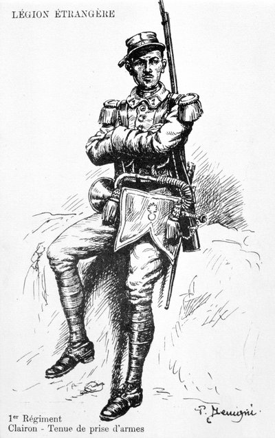 Trompetter, 1e Regiment van het Franse Vreemdelingenlegioen door Unbekannt