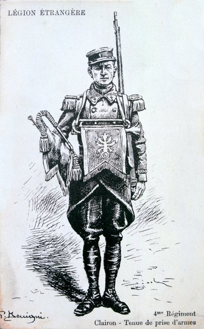 Trompetter, 4e Regiment van het Franse Vreemdelingenlegioen, 20e eeuw door Unbekannt