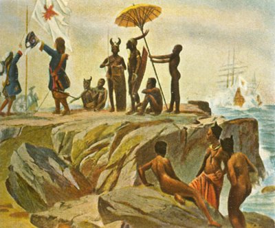 Kolonies bouwen aan de Afrikaanse kust, 1 januari 1683, 1936 door Unbekannt