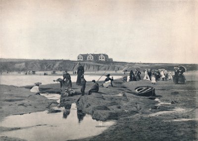 Bundoran - Het oostelijke strand, met het Great Northern Hotel, 1895 door Unbekannt