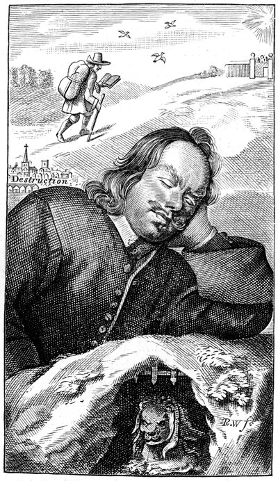 Bunyans Droom, 1680, 1893 door Unbekannt