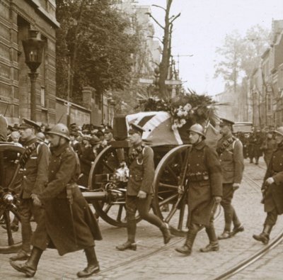 Begrafenis van Edith Cavell, Brussel, België door Unbekannt