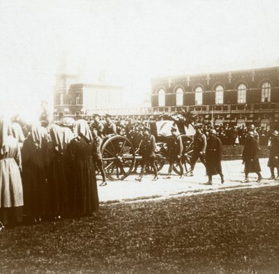 Begrafenis van Edith Cavell, Brussel, België, 1915 door Unbekannt