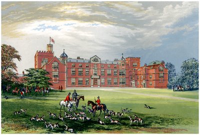 Burton Constable, Yorkshire, Huis van Baronet Constable, ca. 1880 door Unbekannt