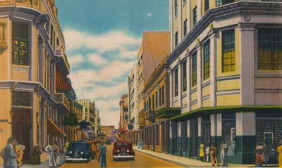 Zakelijke straat, Barranquilla, ca. 1940s door Unbekannt