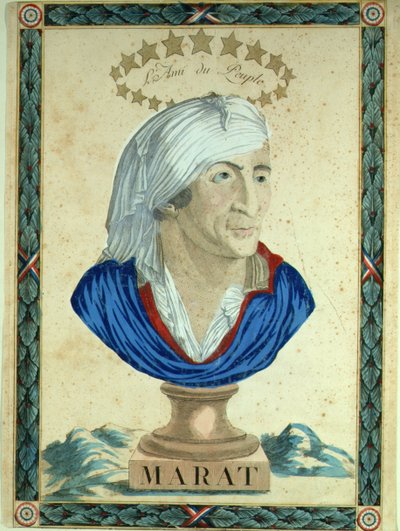Borstbeeld van Marat door Unbekannt
