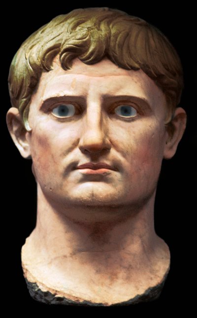 Buste van de Romeinse Keizer Augustus, 1e eeuw v.Chr. door Unbekannt