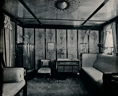 Cabin-De-Luxe op de Noord-Duitse Lloyd SS. Kronprinzessin Cecilie, ca. 1907 door Unbekannt