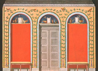 Kabinet in de Herculaneum-stijl, Leipzig, Duitsland door Unbekannt