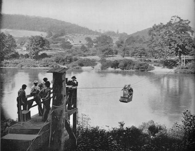 Kabelveerboot, nabij La Colle, Penn, c1897 door Unbekannt