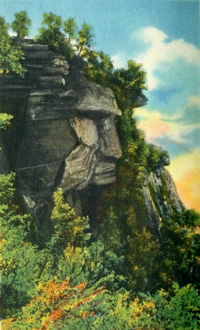 Caesars Hoofd, Hoogte 3.227 voet, Hoogste Punt in South Carolina, 1942 door Unbekannt