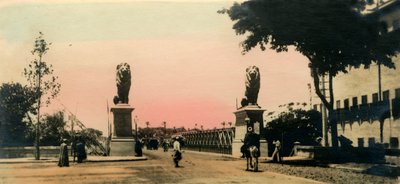 Caïro: De Kasr - El - Nile brug door Unbekannt