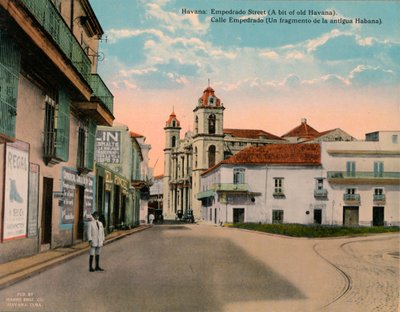Calle Empedrado, Oud Havana, Cuba, c1920 door Unbekannt