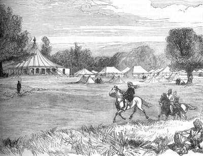 Kamp van Ameer Yakoub Khan, Gundamuk, ca. 1880 door Unbekannt