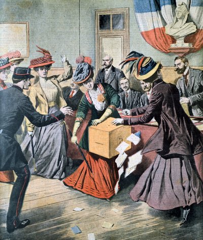 Campagne voor vrouwenkiesrecht in België, 1908 door Unbekannt