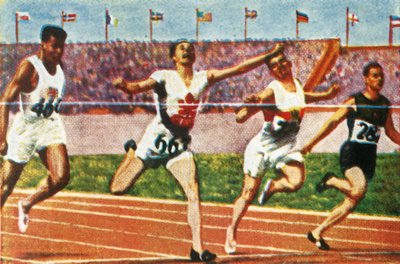 Canadese sprinter Percy Williams, 1928 door Unbekannt