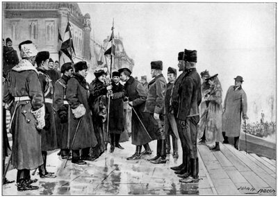 Canadese troepen op het punt om te vertrekken naar de Boerenoorlog, 1900 door Unbekannt