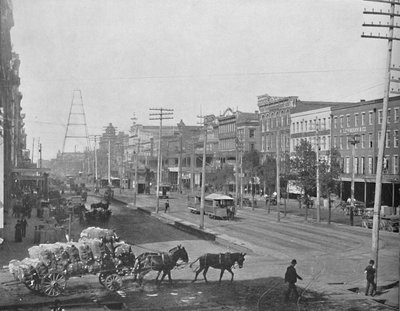 Canal Street, New Orleans, Louisiana, c1897 door Unbekannt