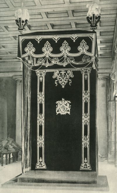Baldakijn in de Troonzaal, Regeringsgebouw, 1925 door Unbekannt