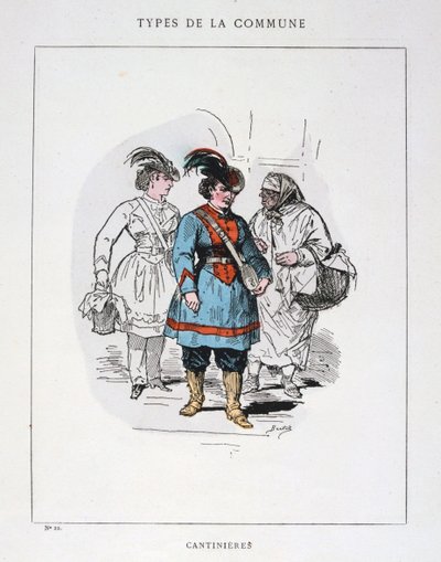 Cantinieres, Parijse Commune, 1871 door Unbekannt