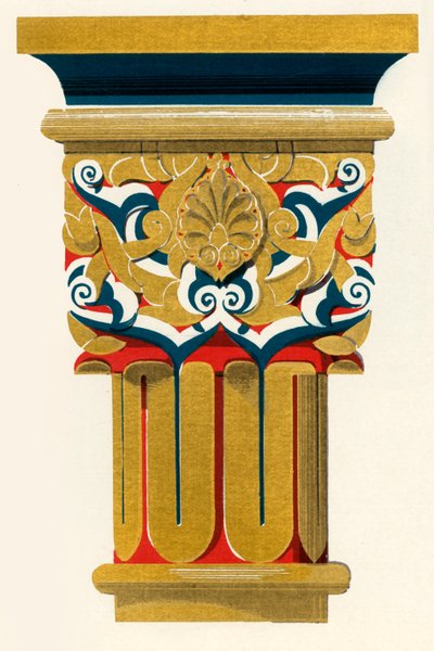Kapiteel van Kolommen, Hof van de Visvijver, 1907 door Unbekannt