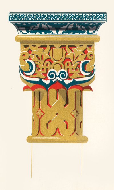 Kapiteel van kolommen, Hof van de Leeuwen, 1907 door Unbekannt