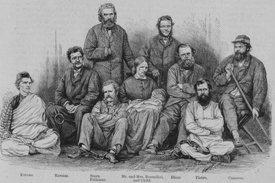 Kapitein Cameron en de andere Abessijnse Gevangenen, ca. 1864 door Unbekannt