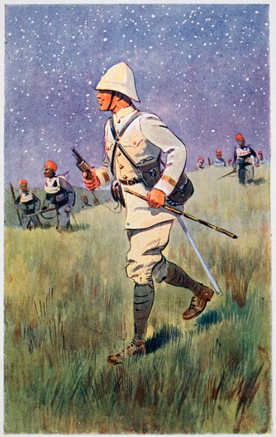 Kapitein J Fiegenschuh, Abécher, 1910 door Unbekannt