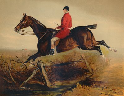 Kapitein Percy Williams op een favoriete Ierse jager, ca. 1879 door Unbekannt