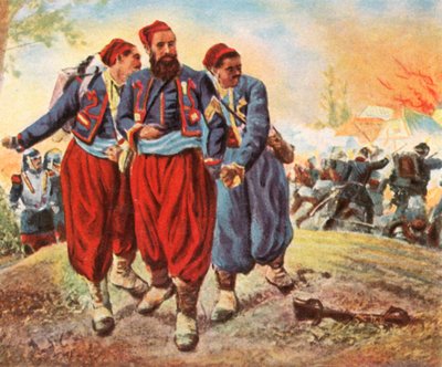 Gevangen Turken bij Wörth, 6 augustus 1870, 1936 door Unbekannt