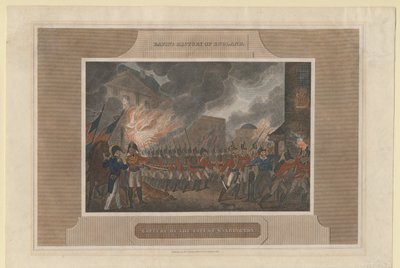 Verovering en verbranding van de stad Washington, 1815 door Unbekannt
