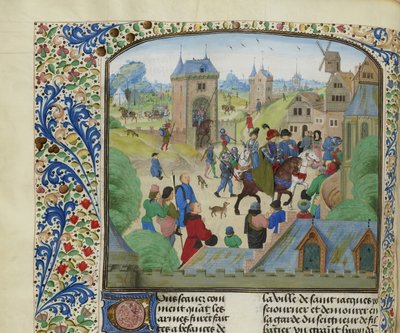 Verovering van Orense door het Engelse leger, 1387, ca. 1470-1475 door Unbekannt
