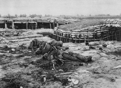 Veroverde Russische positie, Melkov, Polen, Eerste Wereldoorlog, 20 juli 1915 door Unbekannt