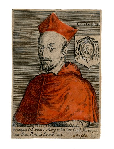 Kardinaal Francesco Sforza, Italiaanse priester, 16e eeuw door Unbekannt