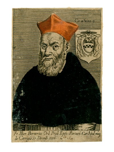 Kardinaal Girolamo Bernerio, Italiaanse priester, 16e eeuw door Unbekannt