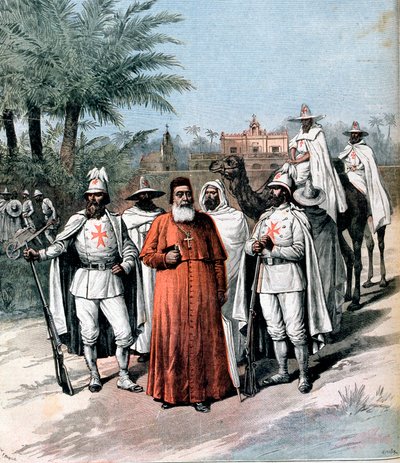 Kardinaal Lavigerie, oprichter van de Anti-Slavernij Vereniging, 1891 door Unbekannt