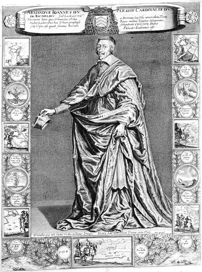 Kardinaal Richelieu, c1637, 18e eeuw door Unbekannt