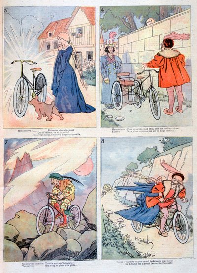 Karikaturen uit de legende van Faust, 1894 door Unbekannt