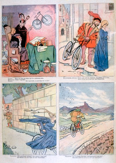Karikaturen uit de legende van Faust, 1894 door Unbekannt