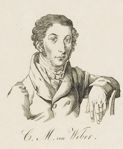 Carl Maria von Weber door Unbekannt