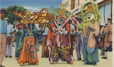 Carnaval, Trinidad, B.W.I., c1940s door Unbekannt
