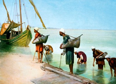 Water dragen, Luxor, Egypte, 20e eeuw door Unbekannt