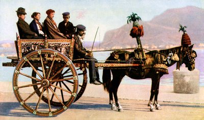 Kar, Palermo, Sicilië, ca. 1923 door Unbekannt