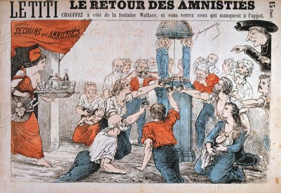 Cartoon, Parijse Commune, 1871 door Unbekannt