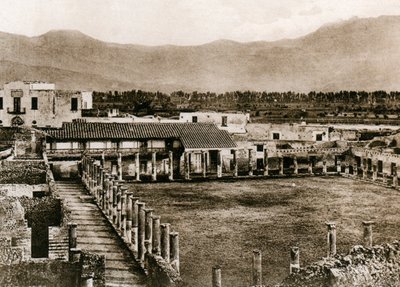 Caserma dei gladiatoren, Pompeii, Italië, c. 1900s door Unbekannt